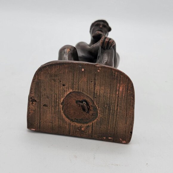 Rodin's The Thinker Bronze Bookend - Picture 5 of 6